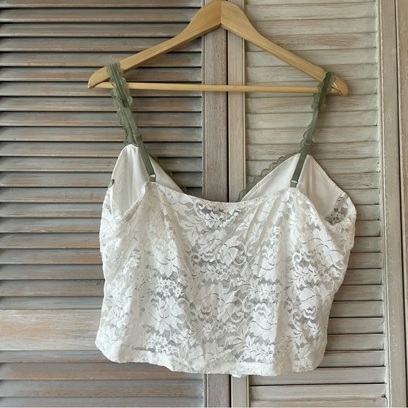 Cider NWOT Floral Lace faux Corset Tank Top size: 2XL - Picture 6 of 11